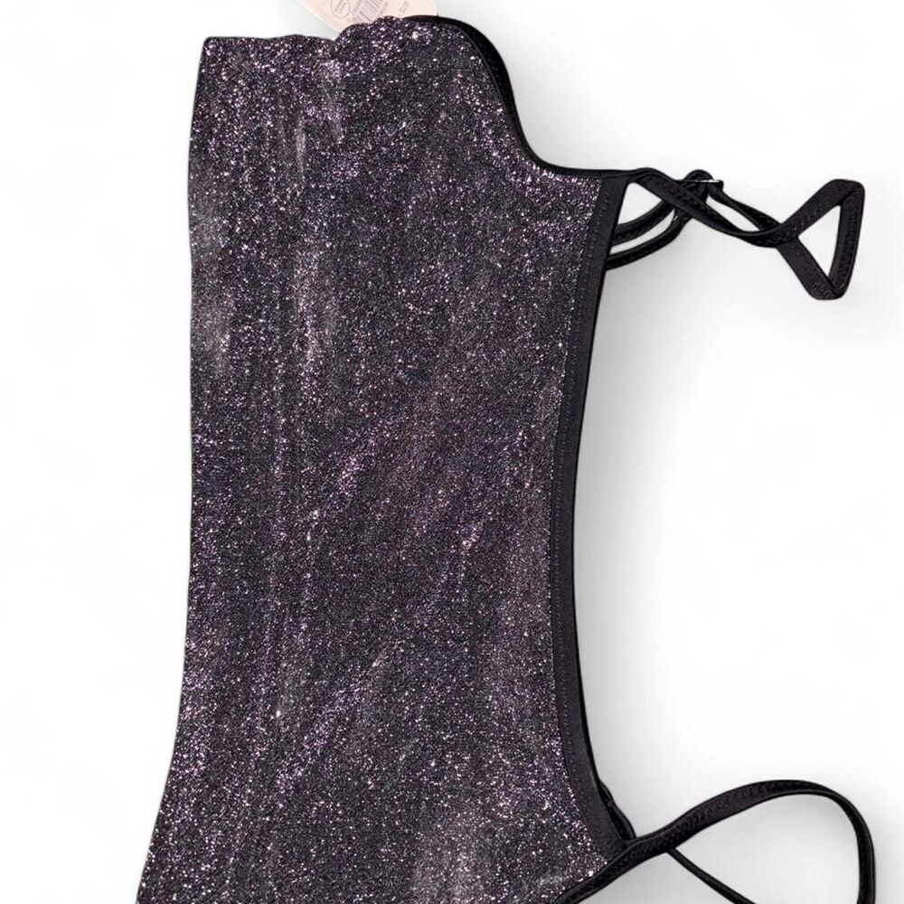 Aerie Women's Purple and Black Bra
